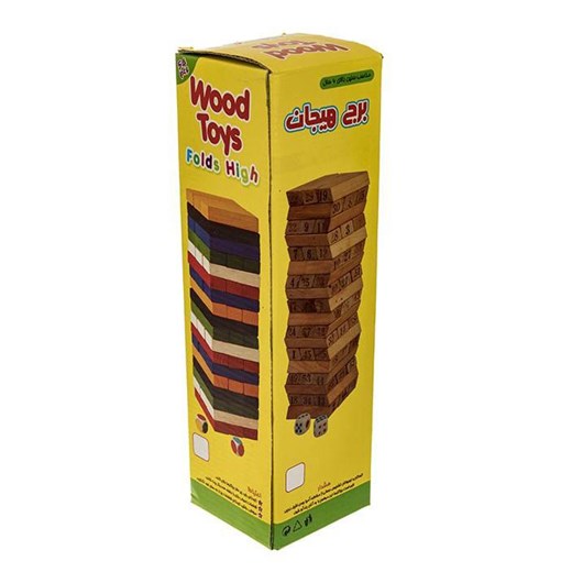 بازی فکری مدل Jenga And Domino Wood Toys