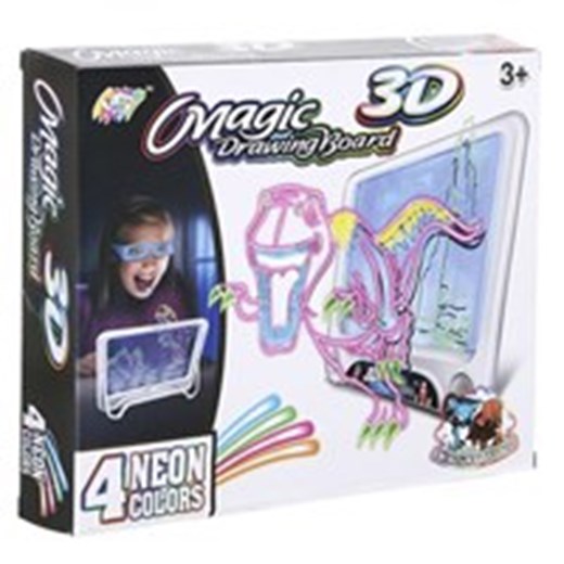 بازی آموزشی طرح تخته نقاشی سه بعدی مدل 3D Magic ِDrawing Board