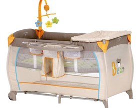 تخت و پارک بازی هاوک مدل Babycenter Bear