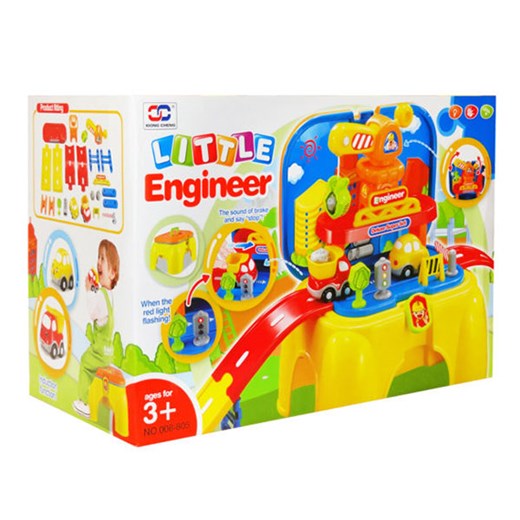 ست ماشین بازی و جرثقیل در جاده هوشمند ژیونگ چنگ مدل Little Engineer 008-805